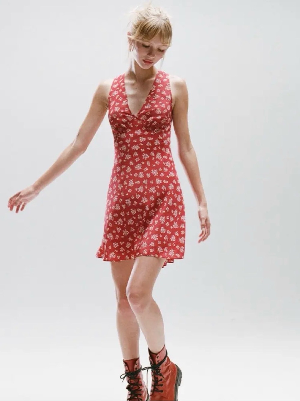 Realisation Par Isabelli Mini Dress in Saffron